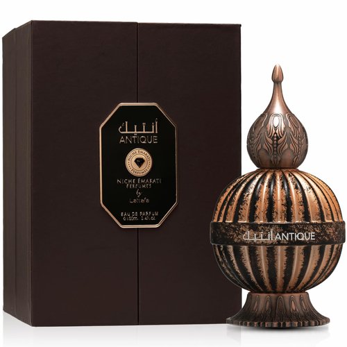 Lattafa Niche Emarati Antique – Gourmand, Woody, Floral, Spicy – Eau de Parfum for Everyone, 3.4 Ounce / 100 ml
