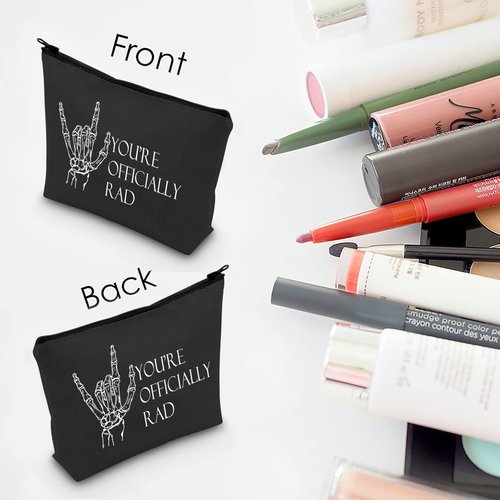 X-ray Tech Cosmetic Bag Radiology Student Gift Radiology Technician Survival Kit Makeup Zipper Pouch Bag for Radiology Tech Graduation Gift (Officially Rad)