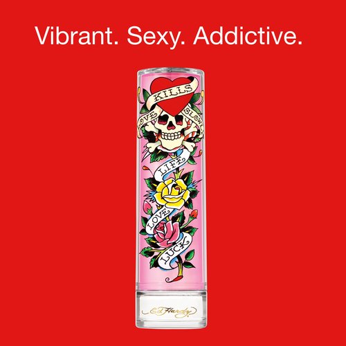 Ed Hardy Perfume for Women, Eau De Parfum Spray with Warm Amber Notes, Gift for Her, 3.4 fl oz