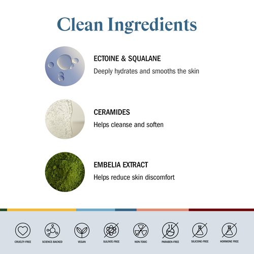 STRIPES Beauty Naomi Watts Resting Clean Face Hydrating Cleanser Calm Refreshed Skin Squalane Ceramides Suitable Sensitive Skin Menopause Support 3.7 Fl Oz