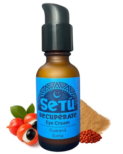 Setú Eye Cream for Men | Helps Firm & Reduce Puffiness with Guaraná, Suma Root & Achiote | Helps Awaken Tired Eyes, Reduce Dark Circles & Wrinkles | Lightweight & Fast-Absorbing | 1 fl. oz | 30 ml