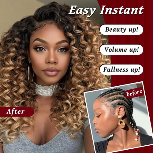 Datanala GoGo Curl Crochet Hairv 18 Inch Pre-Looped Water Wave Crochet Hair 8 Packs Long Beach Curl Crochet Braiding Hair Synthetic Extensions For Women (18Inch/T30)