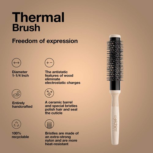 Elchim Thermal Hair Brush, 1 1/4"