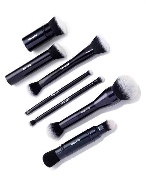 Lune+Aster Eye Definer Duo Brush | Dual-Ended Eye Makeup Brush To Apply Eyeliner, Blend Eyeshadow. Made with Alumium Handle, Vegan Bristles.
