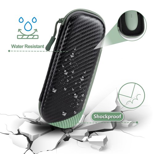 NIFUYOP Case for Meridian Shaver, Electric Razor Travel Box for Meridian Trimmer Accessories with Shockproof Foam, Waterproof Storage Bag for MANSPOT Groin Hair Trimmer without Dock, Black