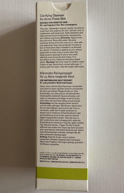Mary Kay Clear Proof Clarifying Cleansing Gel