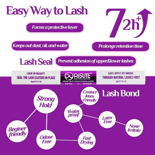 DIY Lash Extension Kit at Home, 150pcs Eyelash Extension Kit Individual Lashes Kit Lash Clusters D Curl Wispy Lash Kit Eyelash Kit Lash Clusters Kit with lash bond and seal and lash Tweezers Natural