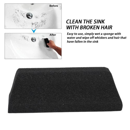 Beard Trimmings Sponge, Clean Up Beard Trimmings from Sinks and Countertops After Shaving, Hair Cleaning Sponge for Sinks Bathroom for Men