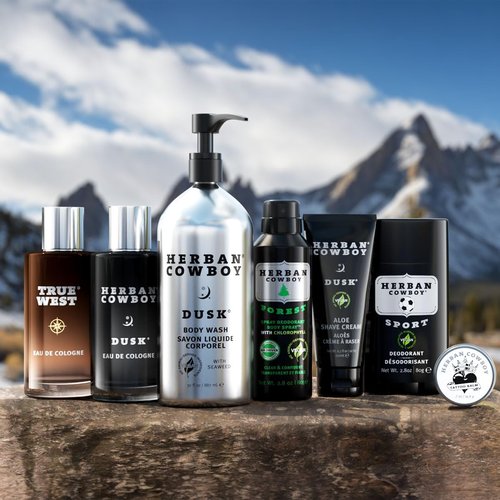 Herban Cowboy Forest Aloe Infused Deodorant with Hints of Cedar, Mandarin, and Black Pepper (2.8 oz) (2 Pack, Forest)