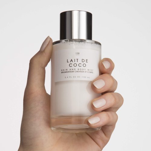 Le Monde Gourmand Lait de Coco Hair & Body Mist - 3.4oz (100ml) - Bergamot, Vanilla, Coconut Fragrance Notes