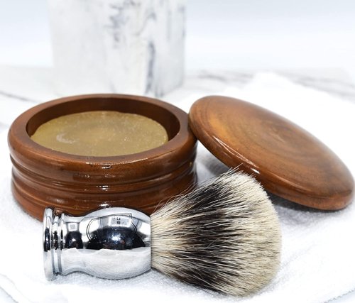 Parker Safety Razor Parker Genuine Honey Mango Wood Shaving Soap Bowl from
