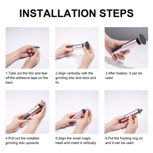 ele ELEOPTION Electric Callus Remover for Feet Electric Foot File Nail Grinder 6 Speed Adjustable Rechargeable Professional Foot Sander Pedicure Tool for Feet Dry Dead Skin Pink