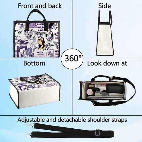 LEVLO Song Lyrics Aesthetic Tote Bag Tour Concert Gift Musical Shoulder Bag Singer Merchandise (Butterfly LT)