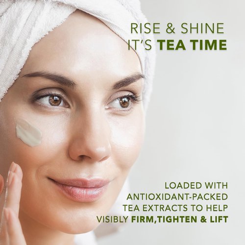 Earth To Skin Tea Time White Tea Day Cream – Hydrating Face Moisturizer with Hyaluronic Acid, Shea Butter & Glycerin – 4.0 fl oz