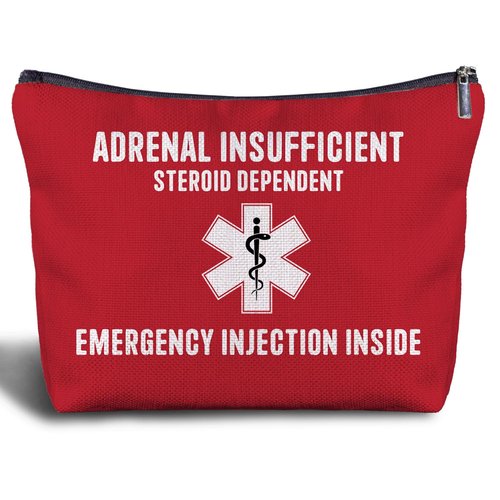 Zomhix Nurse Doctor Cosmetic Bag - Doctor Nurse Gifts for Women, Nurse Small Medical Bag,Adrenal Insufficiency Makeup Bag, Emergency Makeup Bag, Emergency Injection Bag for Travel