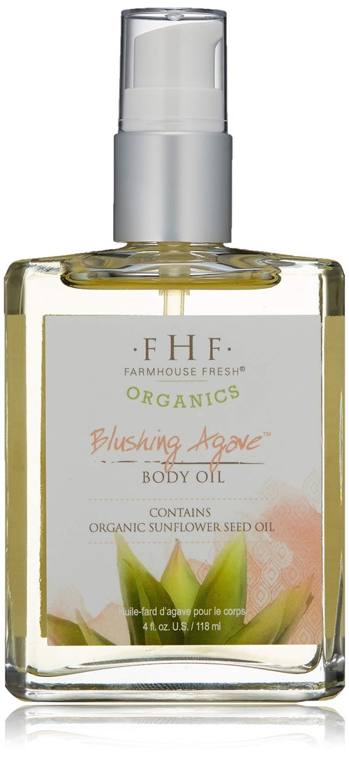 FarmHouse Fresh Blushing Agave Body Oil, Berry, 4 Fl Oz(Pack of 1)