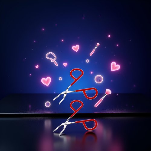 2Pcs Red yebrow Tweezer Stainless Steel Scissors Shaped Tweezers Slant Tip Tweezers Clip Hair Tweezer Beauty Tool for Women Girl Shave and Hair Removal