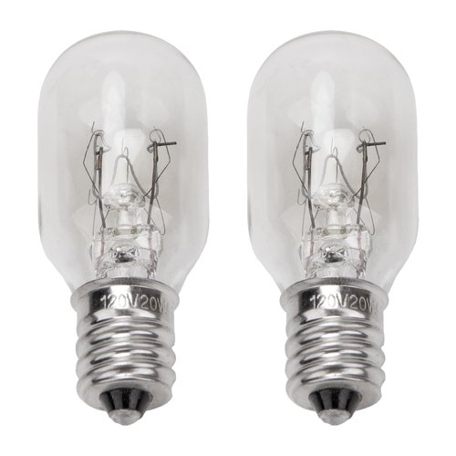 ZTTM 20W, 120V Incandescent Bulb Replacement, Suitable for Conair RP34B Illuminated Makeup Mirror, E12 Candle Holder Base, 2700K (20W 120V Bulb*2)