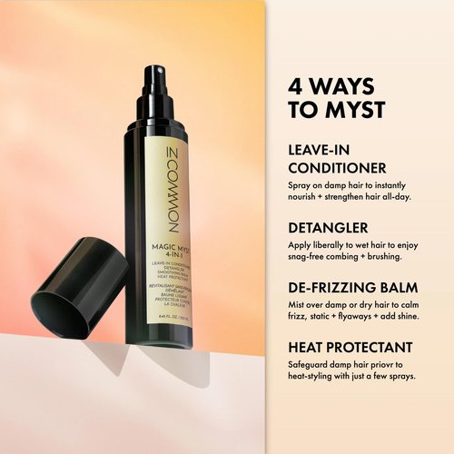 IN COMMON Magic Myst Universal Hair Elixir Travel Size | 4-In-1 Leave-In Conditioner - Detangler - Heat Protectant | 3 oz (Pack of 2)