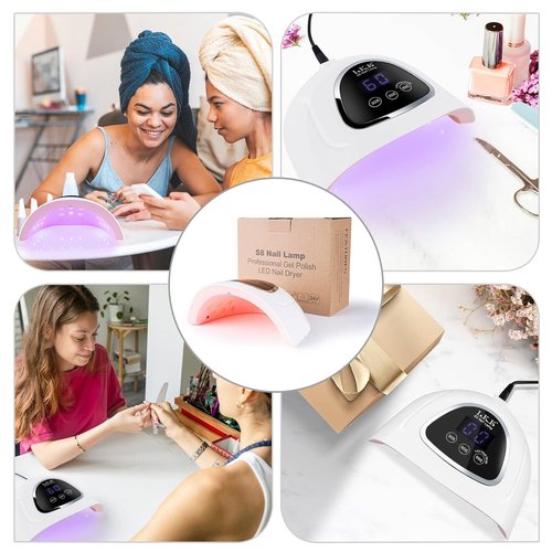 UV Nail Lamp, LKE 72W UV LED Nail Lamp Nail Dryer UV Light for Nails with 3 Timer Setting & LCD Touch Display Screen for Home and Salon Use