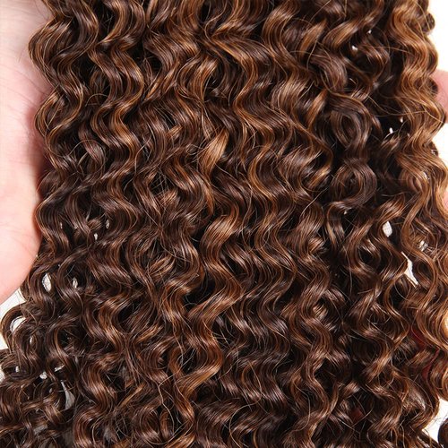 Braizlian Virgin Hair 3 Bundles - Dark Brown & Honey Blonde Ombre Water Wave Bundles - 28, 30, 32 Inch P4/30 Human Hair