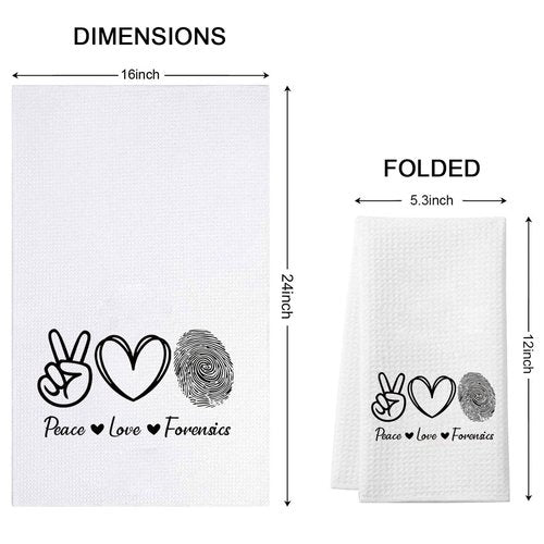 G2TUP Forensic Gift Peace Love Makeup Bag Cosmetic Bag Zipper Travel Bag (Peace Love Forensics KT)