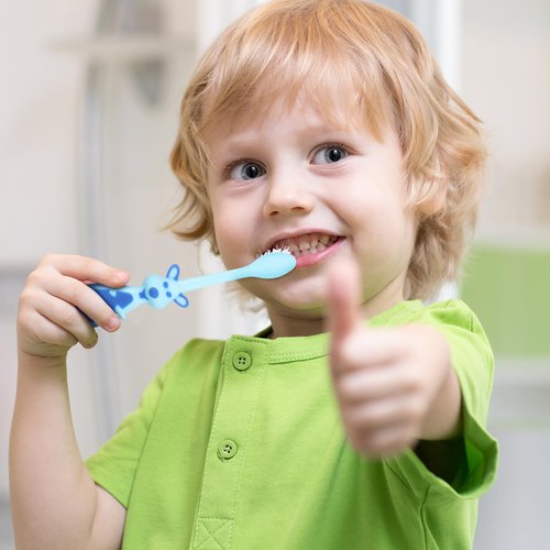 Lauwell Toddler Toothbrush Pack - 36 Pieces, Soft Bristle Animal Toothbrushes with Covers & Suction Cup for Kids Sensitive Teeth