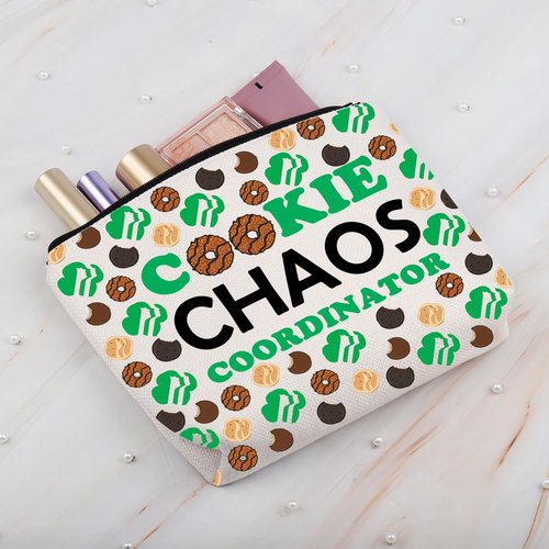 BDPWSS Scout Cookie Gift Scout Troop Leader Gifts Scouts Mom Gifts Cookies Chaos Coordinator Funny Scouts Cookies Dealer Bag (Chaos coordinator bag)