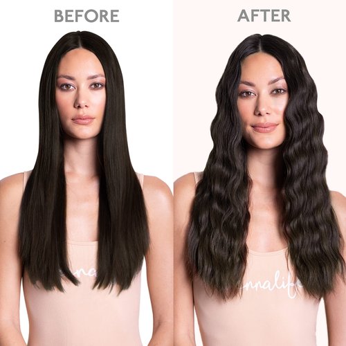 WENNALIFE Clip in Hair Extensions Real Human Hair, 18 Inch 120g 7pcs Human Hair Extensions Clip Ins, Dark Brown Coloured Remy Hair