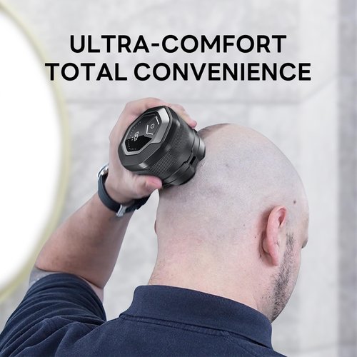 Head Shaver for Bald Men，DOAO Waterproof Wet Dry Bald Head Shavers, 6D LED Display Electric Rechargeable Head Shaving Kit with Type-C Charge