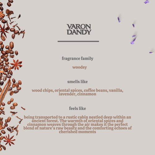 Varon Dandy Eau de Toilette and Deodorant Roll-on Gift Set for Men - 100ml EDT & 50ml Roll-on, Classic Fragrance and Long-lasting Freshness
