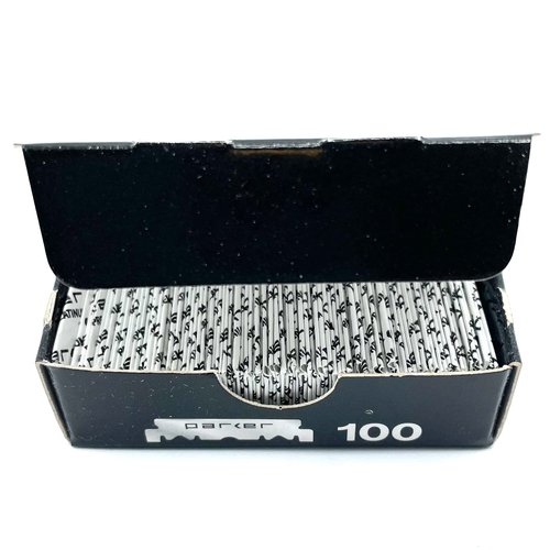 Parker Premium Platinum 1/2 Blades, 400 COUNT - For Professional Barber, Shavette and Disposable Straight Razors