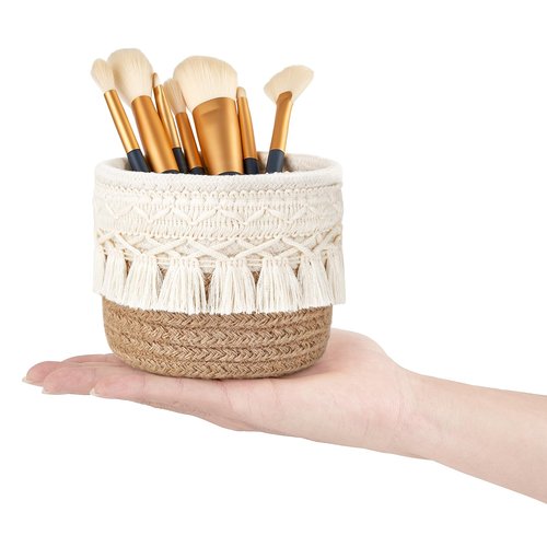 Mkono 3 Pcs Macrame Storage Baskets