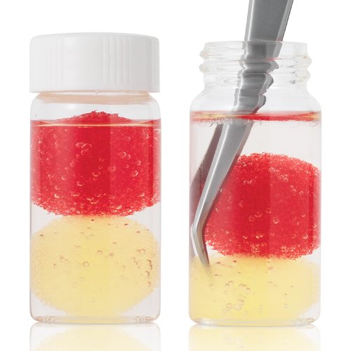 GOLLEE Eyelash Extension Tweezer Cleaner - Tweezer Cleanser with Sponge Ball for Lash Glue Remover - Red, Modern Style