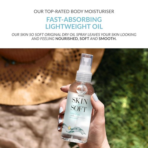 AVON SKIN SO SOFT Original Jojoba Oil Spray – Lightweight DRY Oil with Natural Moisturizing JOJOBA for Silky Smooth, Hydrated Skin 5.Fl Oz (3 PACK)