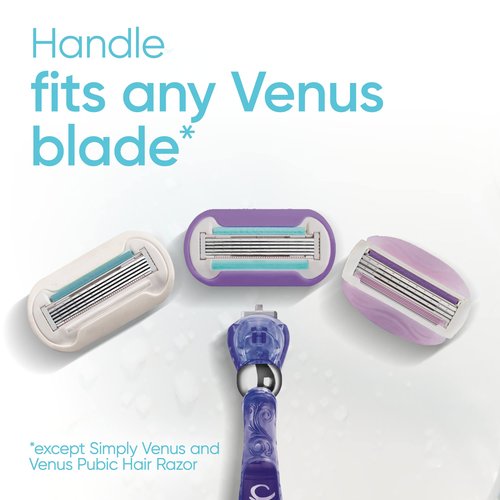 Gillette Venus Deluxe Smooth Swirl Womens Razor Blade Refills, 6 Count, Moisture Ribbon to Protect Against Irritation, Holiday Gifts for Women