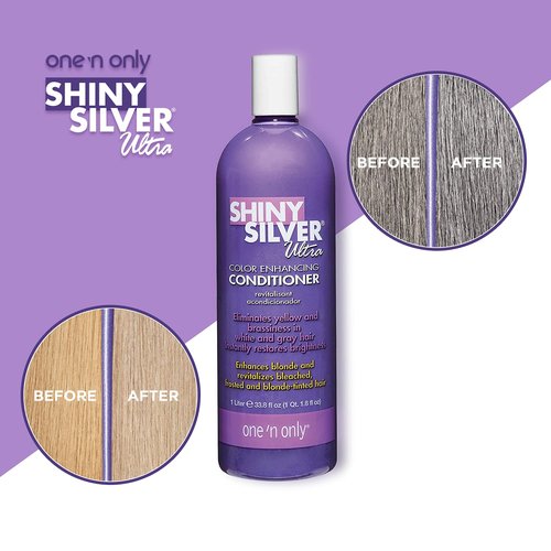 Shiny Silver Conditioner Ultra Color Enhancing 12 Ounce (354ml) (3 Pack)