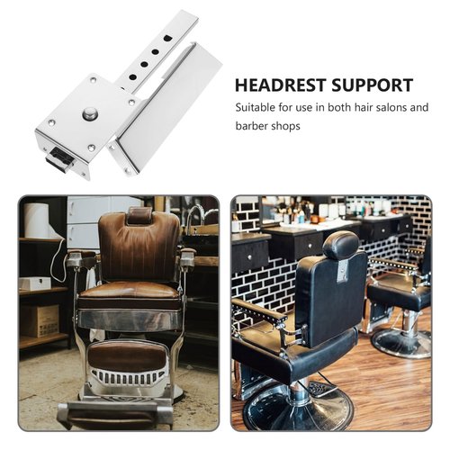 Beatifufu Barber Chair Headrest Bracket Replacement Ergonomic Headrest Support for Salon and Barber Chairs Easy Installation Iron Material
