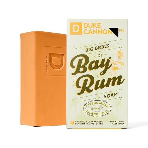 Duke Cannon Big Brick of Soap for Men – Bay Rum, Citrus Musk & Cedarwood Scent, Extra Large 10 oz Bars, 3-Pack