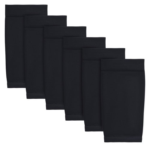 HOVEOX 3 Pairs Tattoo Cover Up Compression Sleeves - Forearm Arm Sleeves for Women & Men (Black)