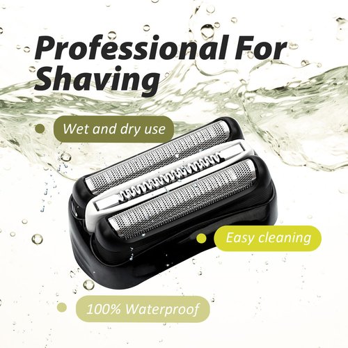 3P 32B Electric Replacement Shaver Head Compatible with Series 3 Shaving Razor Head, Suitable for 3 Series Models 3000s, 3010s, 3040s, and 3050cc.