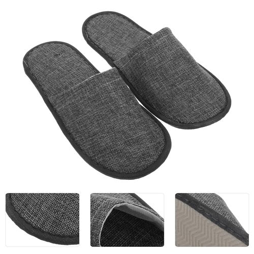 20pcs Disposable Non-slip Slippers for Hotel and Travel Lightweight Portable Indoor Footwear Comfortable Design for Men and Women