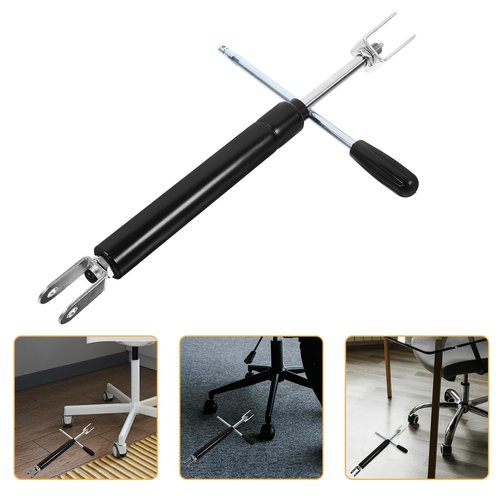 Healeved Iron Chair Replacement Part, Adjustable, Universal Fitting for Chairs, Office, Gaming, Salon, Barber, 1 Rod, 29.00X27.50X2.50CM, As Shown