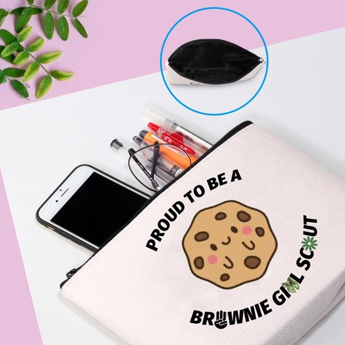 GJTIM Scout Makeup Bag Scout Leader Zipper Pouch Journey Bridging Ceremony Gift