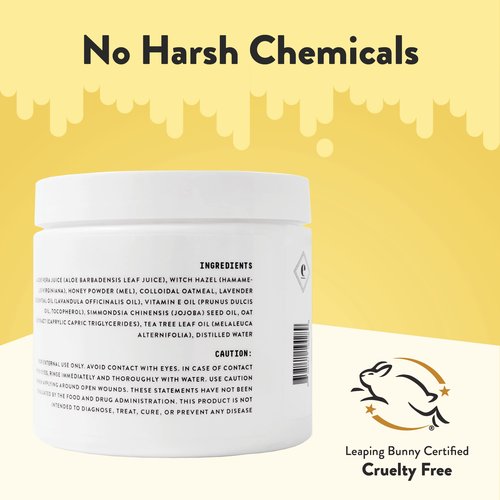 ECZEMA HONEY Itch Cooling Face & Body Rounds & Oatmeal Body Lotion - Bundle for Sensitive & Dry Skin - Cruelty Free