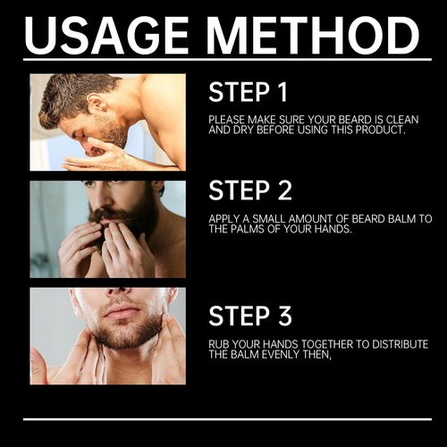 New Apolo Para Barba, Apolo Ultra Potente Estimulante De Barba, Balsamo Para Crecimiento De Barba Para Hombre,Beard Balm for Men's Beard Growth, Moisturizes & Strengthens 100 ml / 3.5 oz (2PC)
