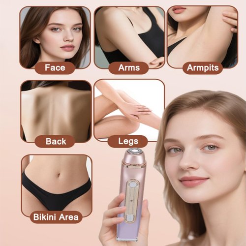 YLKGR 2 in 1 Bikini Trimmer for Women Dual Head Electric Razor IPX7 Waterproof Wet/Dry Use Women Electric Shaver, Body Facial Hair Remover for Bikini Legs Arm Underarm, Rechargeable
