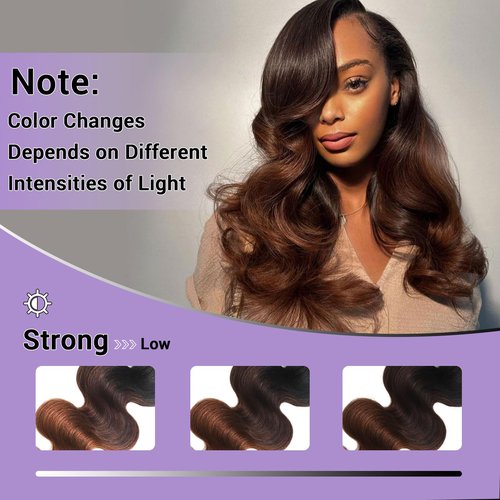 DSEKCAIN Ombre T1B/2/30 5x5 Lace Closure Body Wave Chestnut Brown Color 5x5 Transparent Lace Clsoure 100% Real Human Hair 12 Inch 150% Density