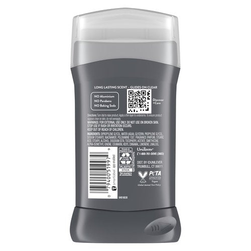 DOVE MEN + CARE Aluminum Free 3 Pack Rustic Sandalwood Deodorant for Men 3 oz