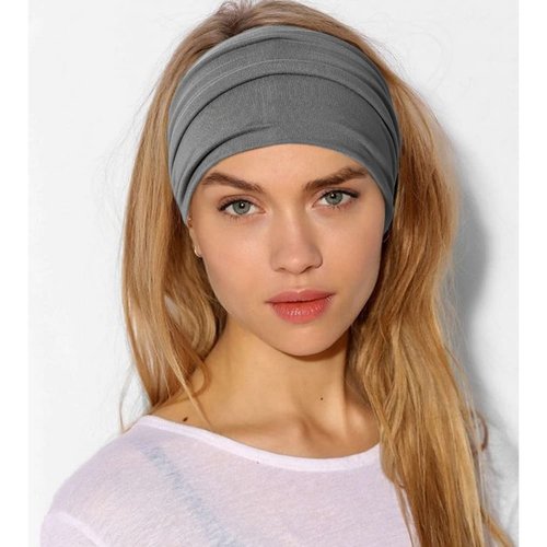 Jesries 10 PCS Women Headbands African Wide Hair Wrap Extra Turban Head Bands for Lady Large Sport Workout Stretch Non-slip Big Hair Bands